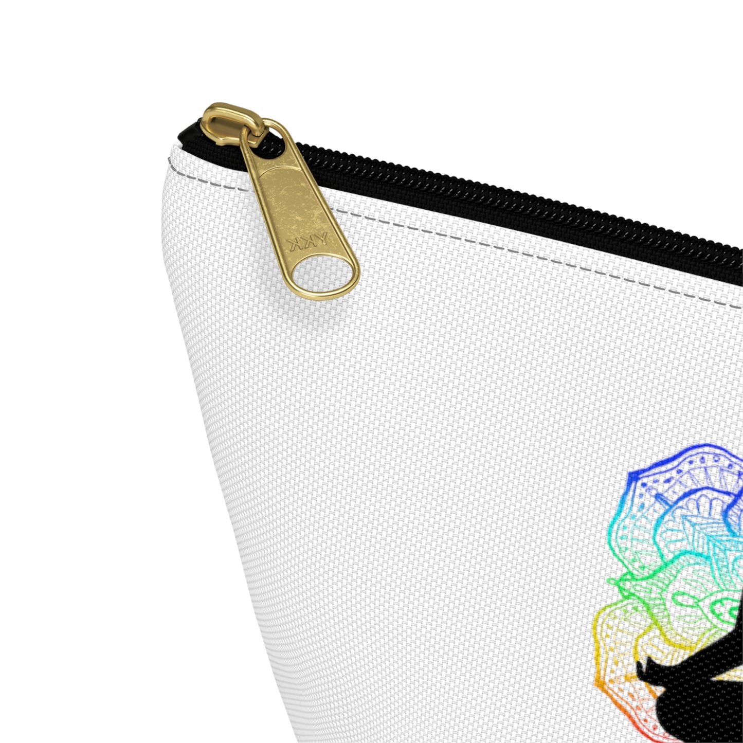 Accessory Pouch w T-bottom - Lotus Flower Chakra Figure