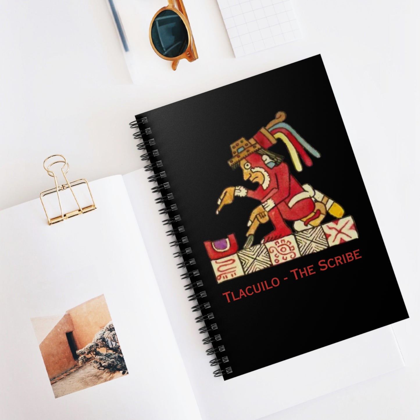 Spiral Notebook - Ruled Line - Tlacuilo - The Scribe