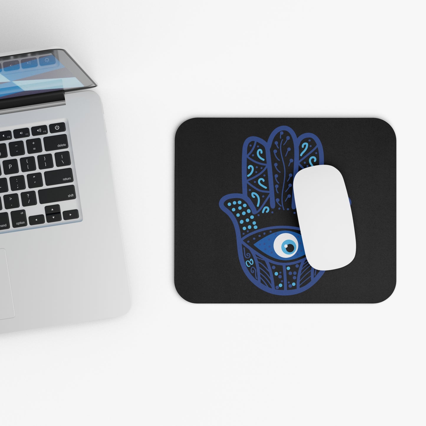 Mouse Pad (Rectangle) - Hamsa - Hand of Fatima - Ancient Symbol of Protection