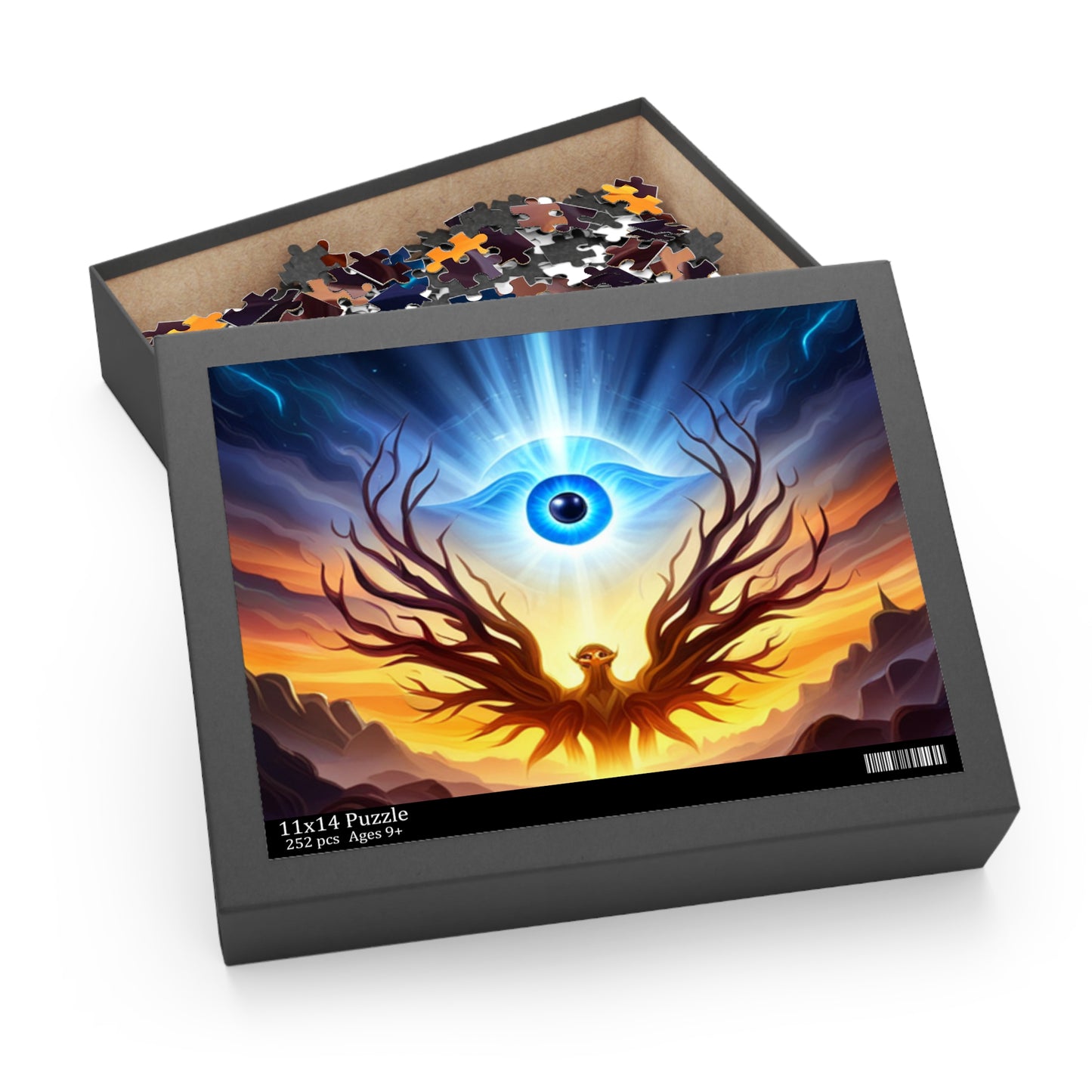 Puzzle (120, 252, 500-Piece) - Mystic Eye with Winged Beast
