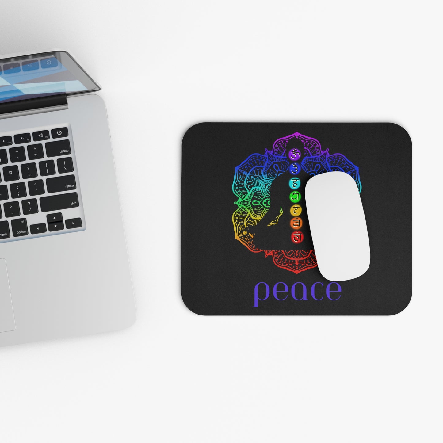 Mouse Pad (Rectangle) - Chakra - peace