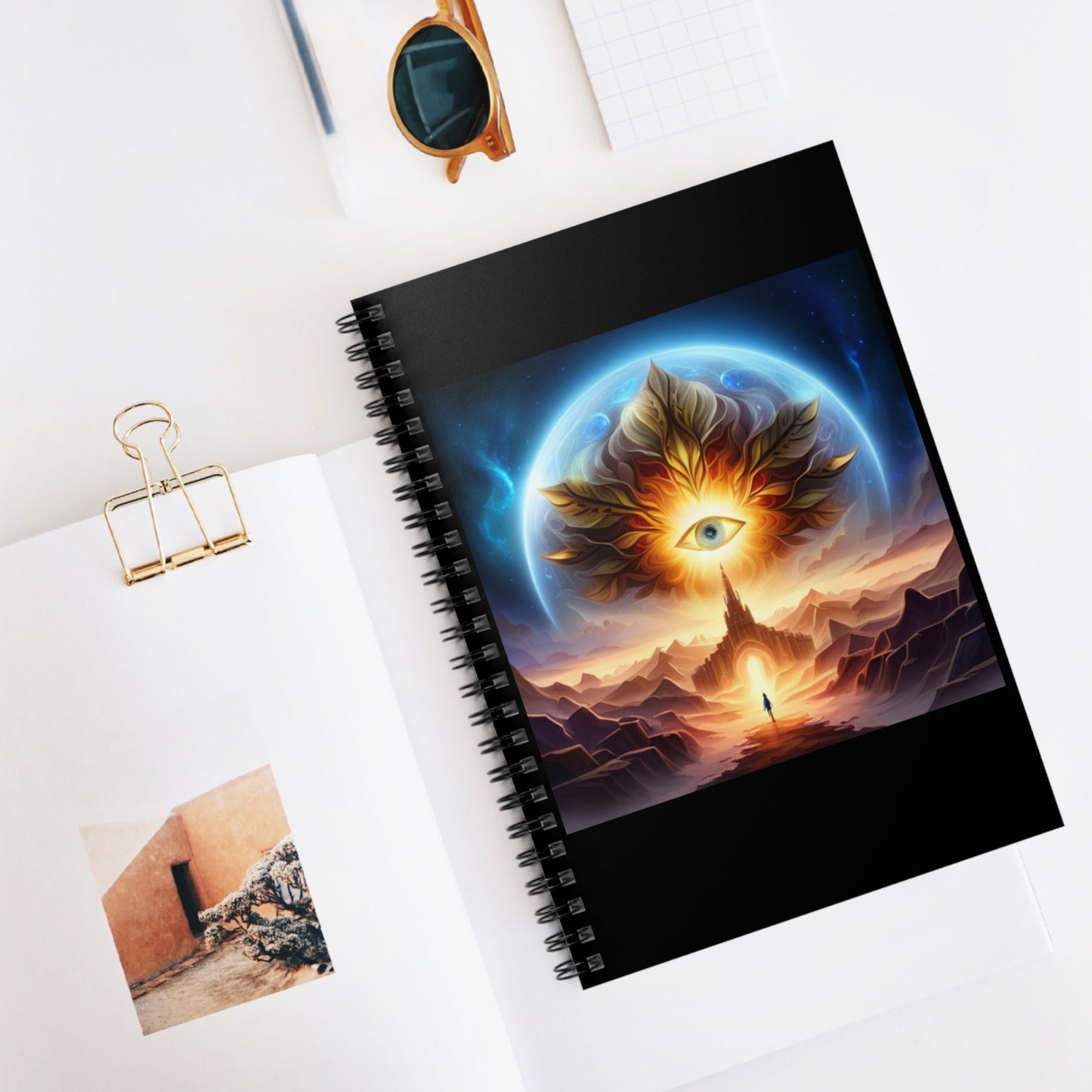 Spiral Notebook - Ruled Line - All-seeing protective eye