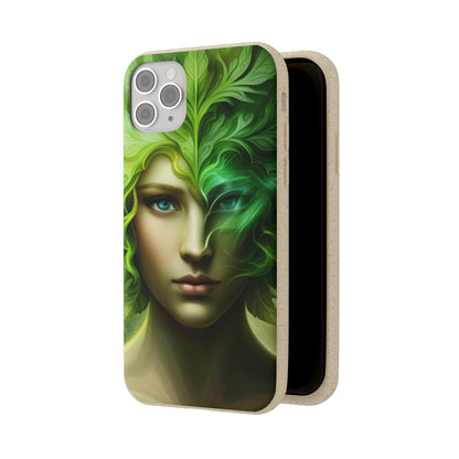 Biodegradable Phone Cases - Green Woman - Spring - Rebirth