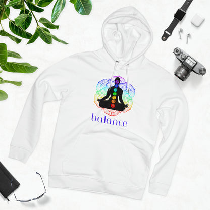Eco-friendly Unisex Cruiser Hoodie - chakra lotus - balance