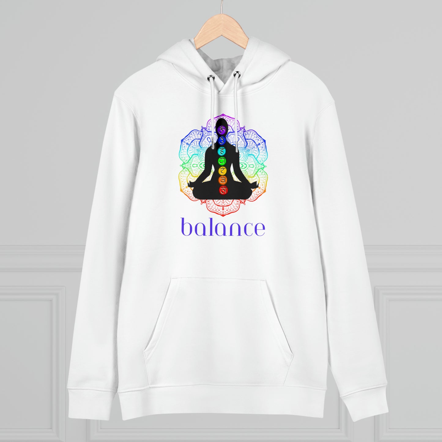 Eco-friendly Unisex Cruiser Hoodie - chakra lotus - balance