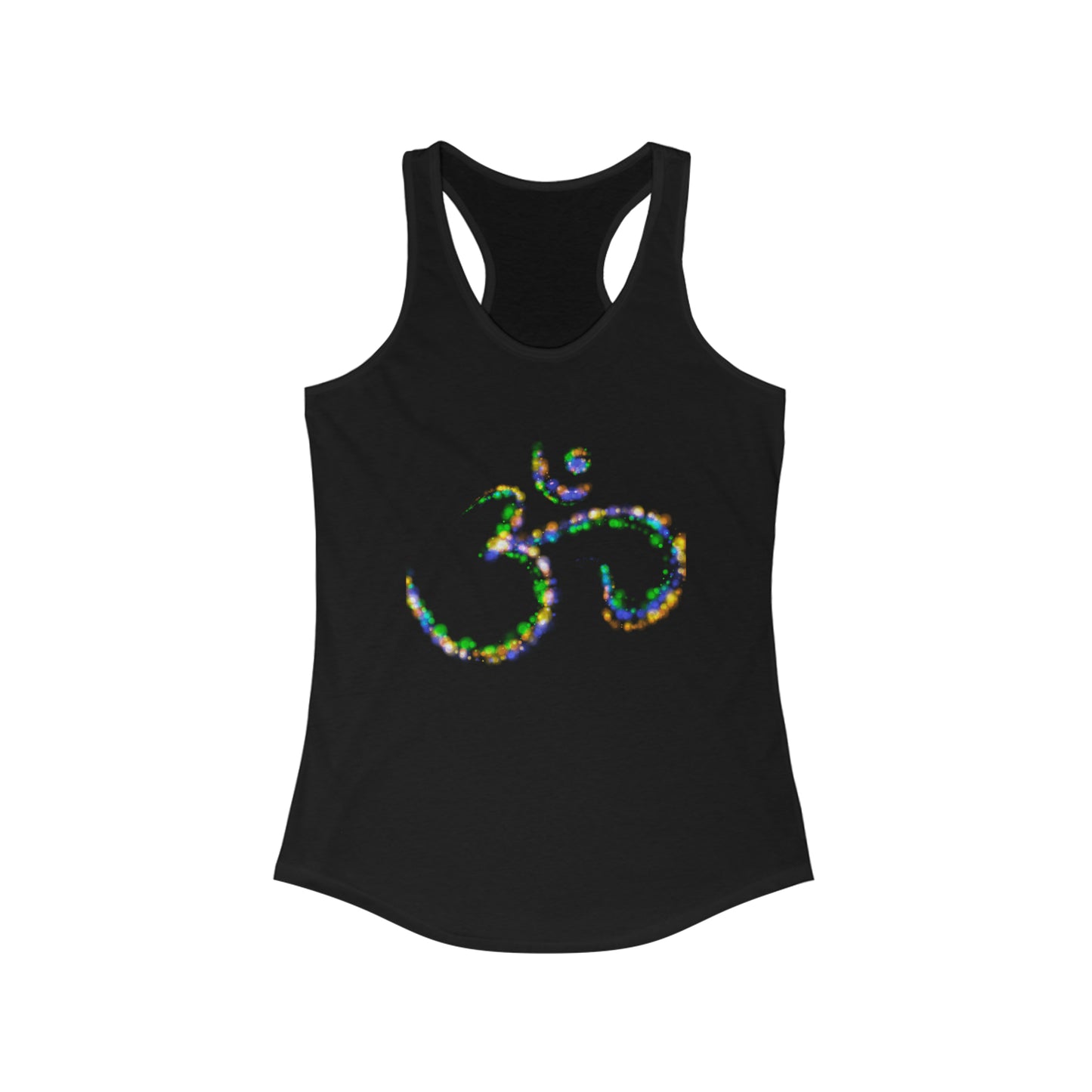 Women's Ideal Racerback Tank - Colorful Om Symbol