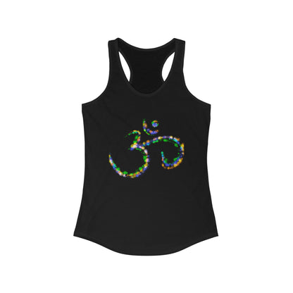 Women's Ideal Racerback Tank - Colorful Om Symbol