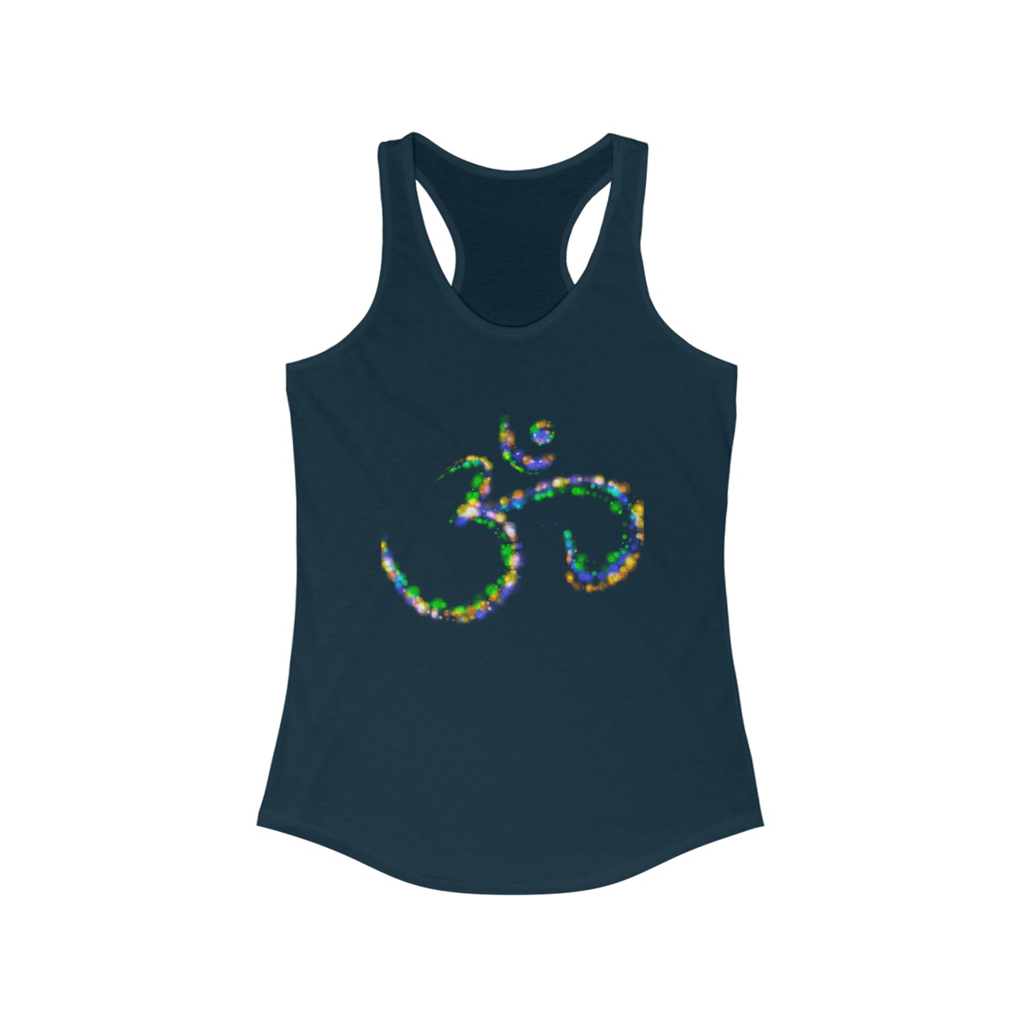 Women's Ideal Racerback Tank - Colorful Om Symbol