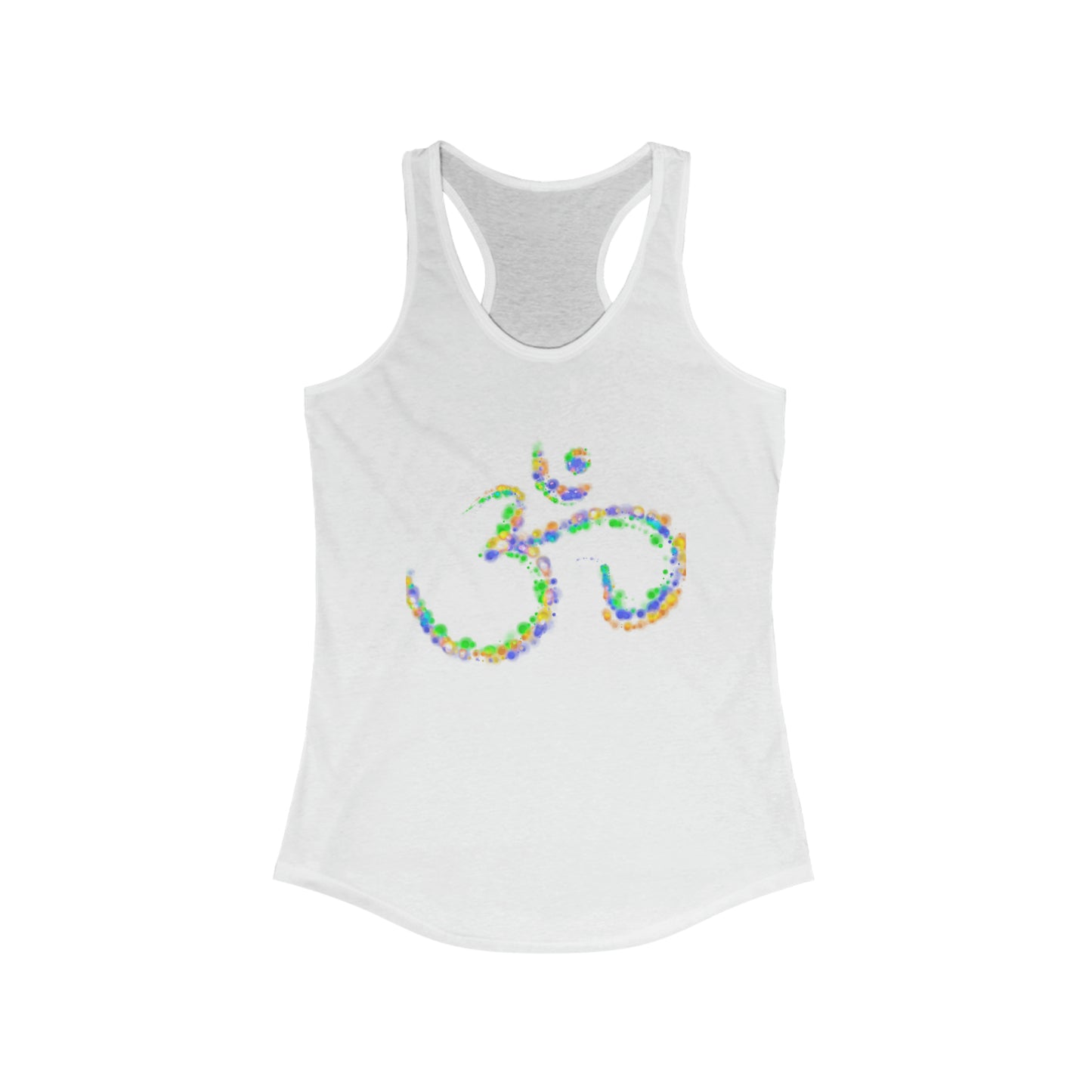 Women's Ideal Racerback Tank - Colorful Om Symbol