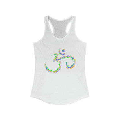 Women's Ideal Racerback Tank - Colorful Om Symbol