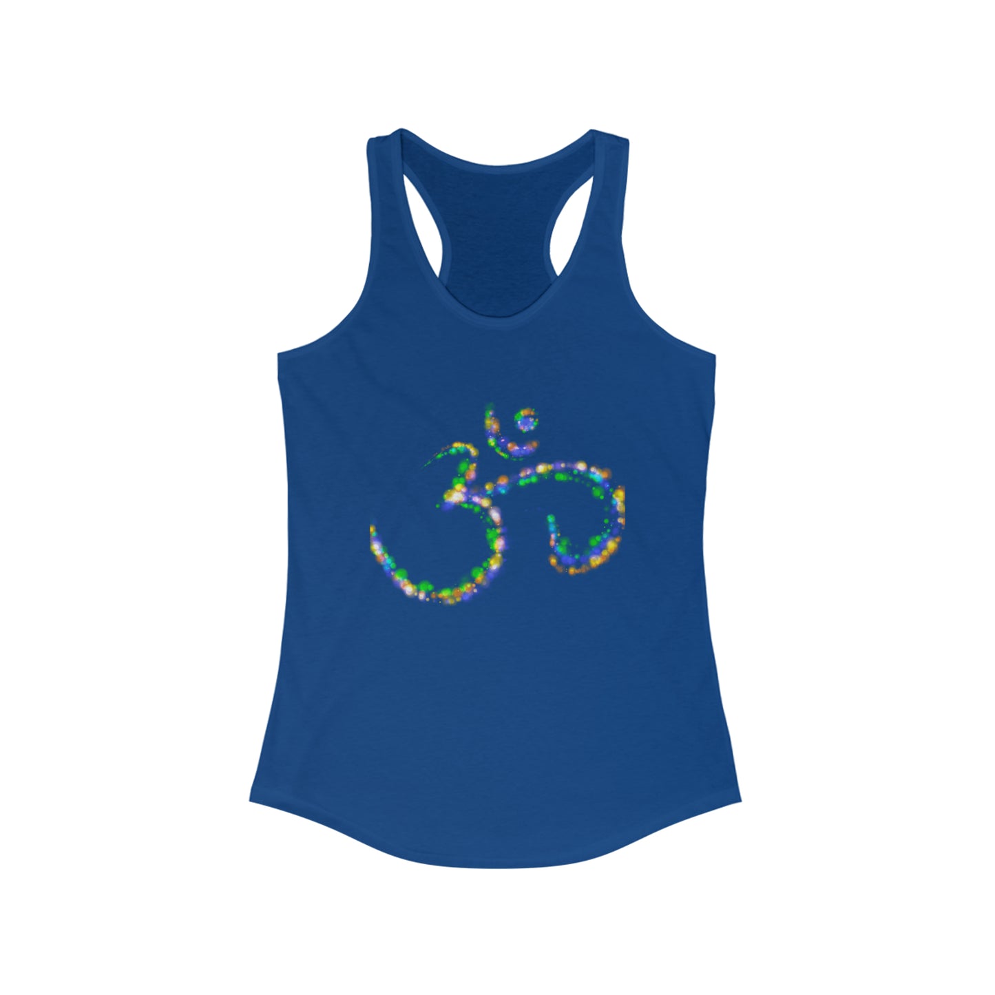 Women's Ideal Racerback Tank - Colorful Om Symbol