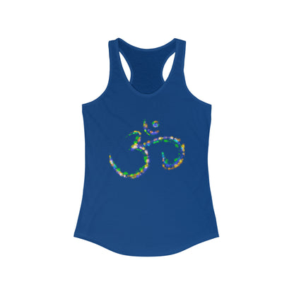 Women's Ideal Racerback Tank - Colorful Om Symbol