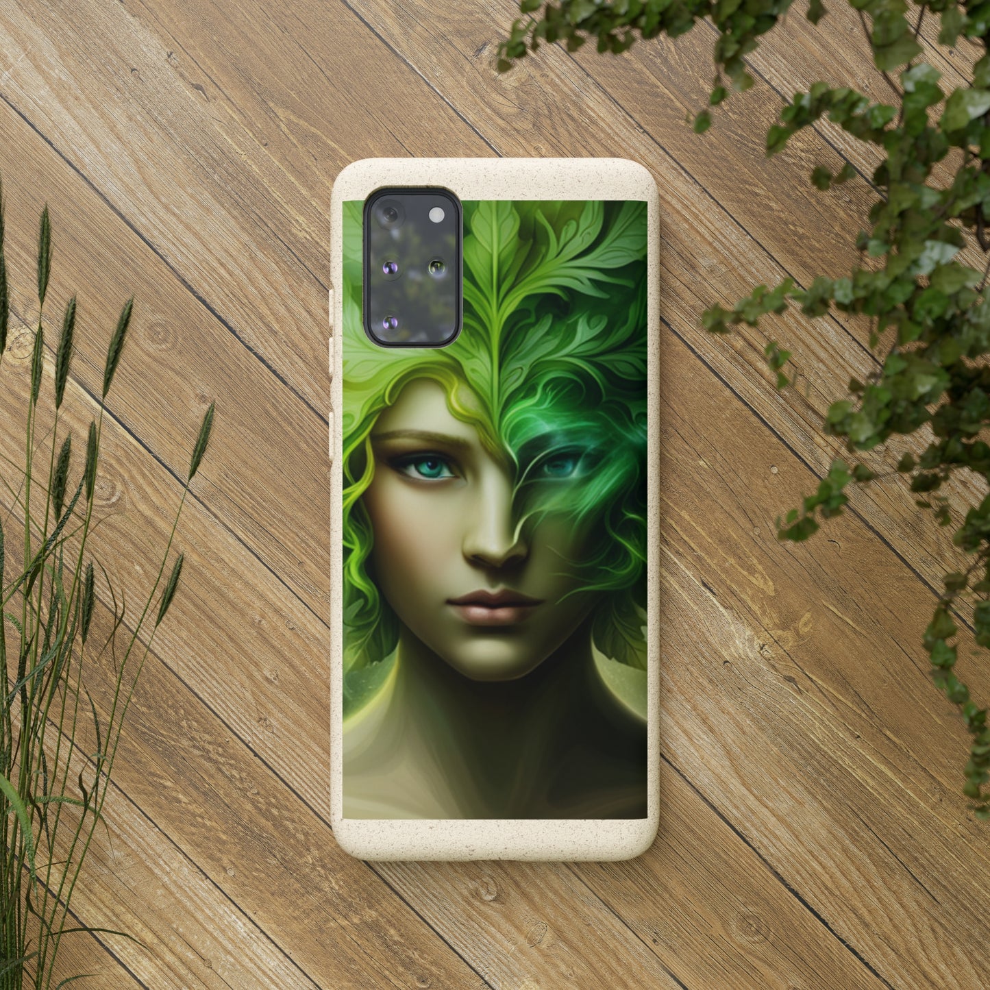 Biodegradable Phone Cases - Green Woman - Spring - Rebirth