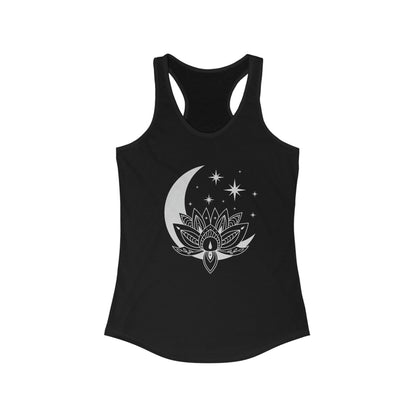 Women's Ideal Racerback Tank - Lotus Moon - Crescent Moon