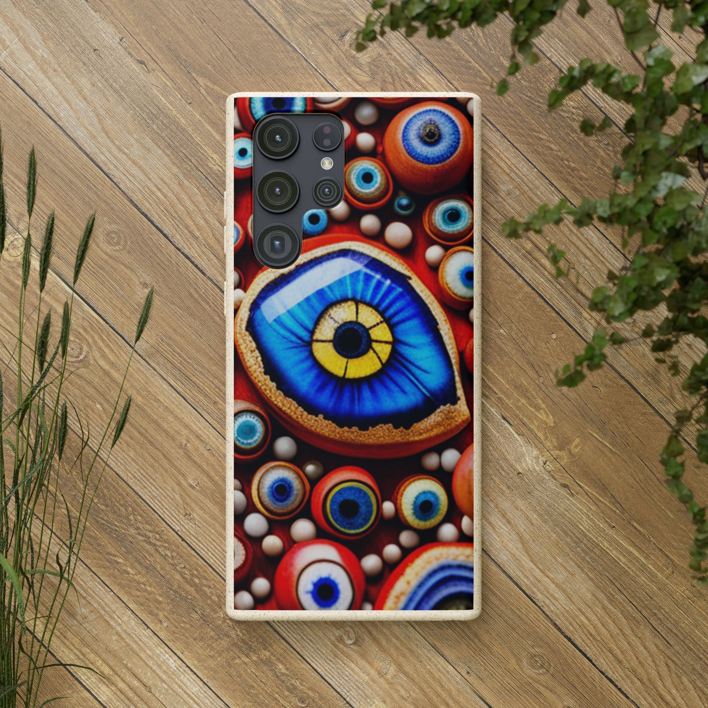 Biodegradable Phone Cases - Eye beads