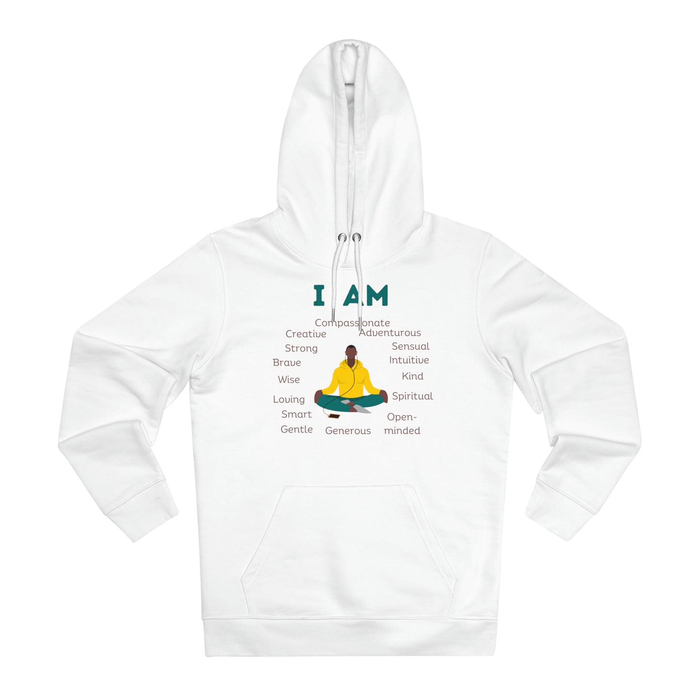Eco-friendly Unisex Cruiser Hoodie - I am - black man