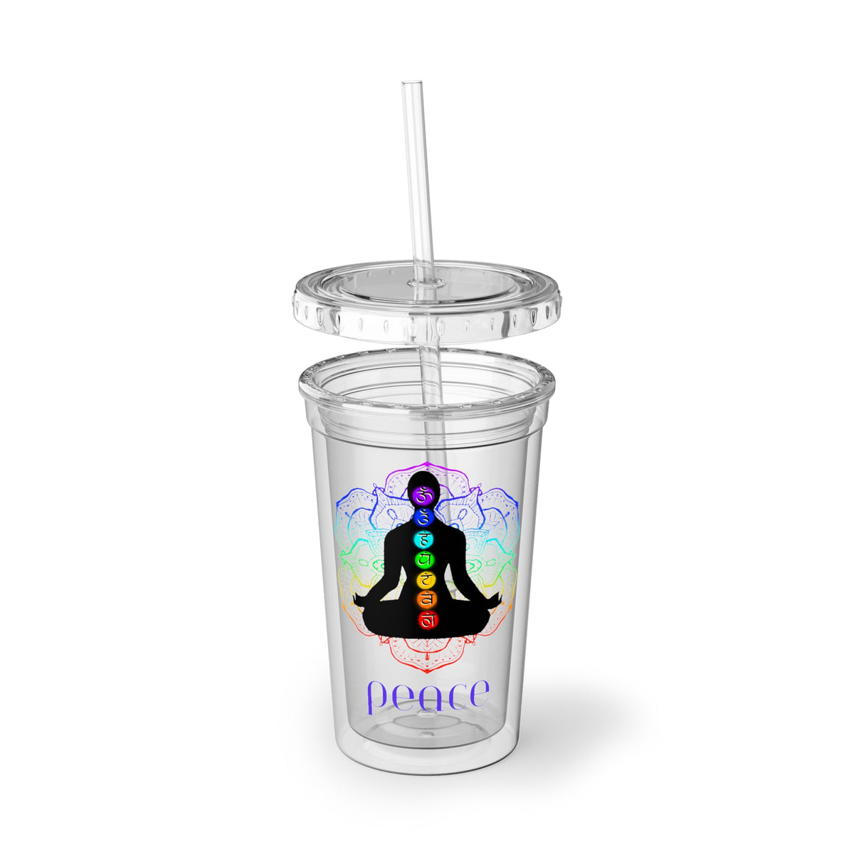 Acrylic Cup - Lotus Flower Chakra - Peace