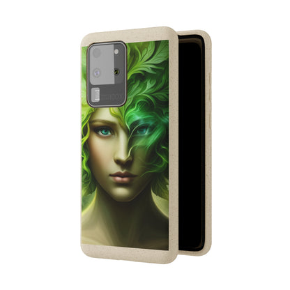 Biodegradable Phone Cases - Green Woman - Spring - Rebirth