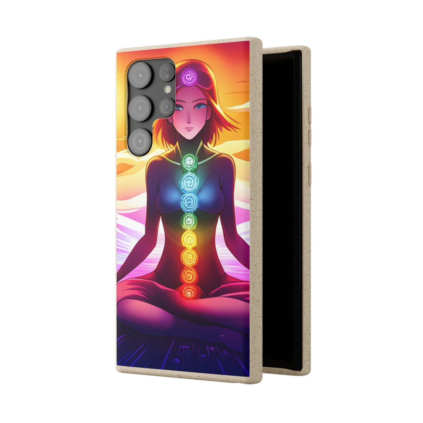 Biodegradable Phone Cases - Anime meditating woman