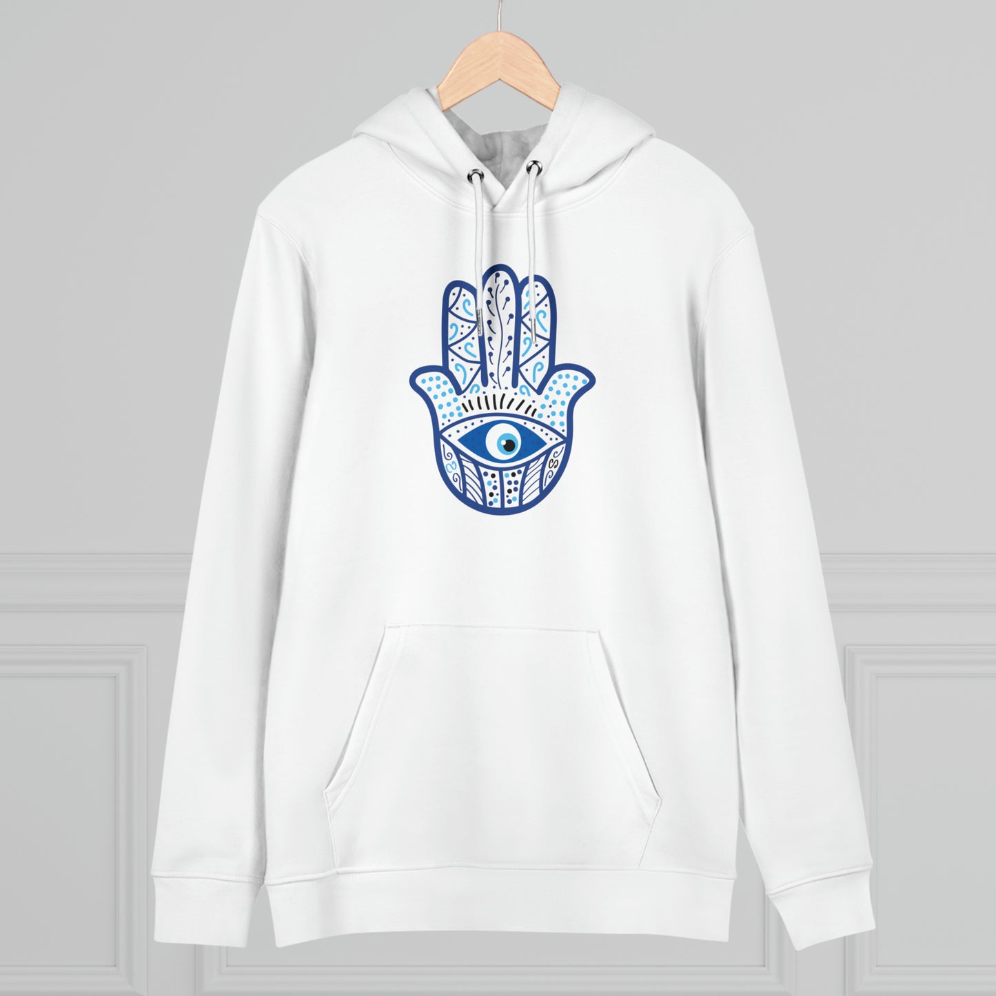 Eco-friendly Unisex Cruiser Hoodie - Hamsa hand of hope