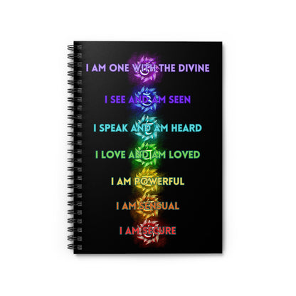 Spiral Notebook - Ruled Line - I am One with the Divine