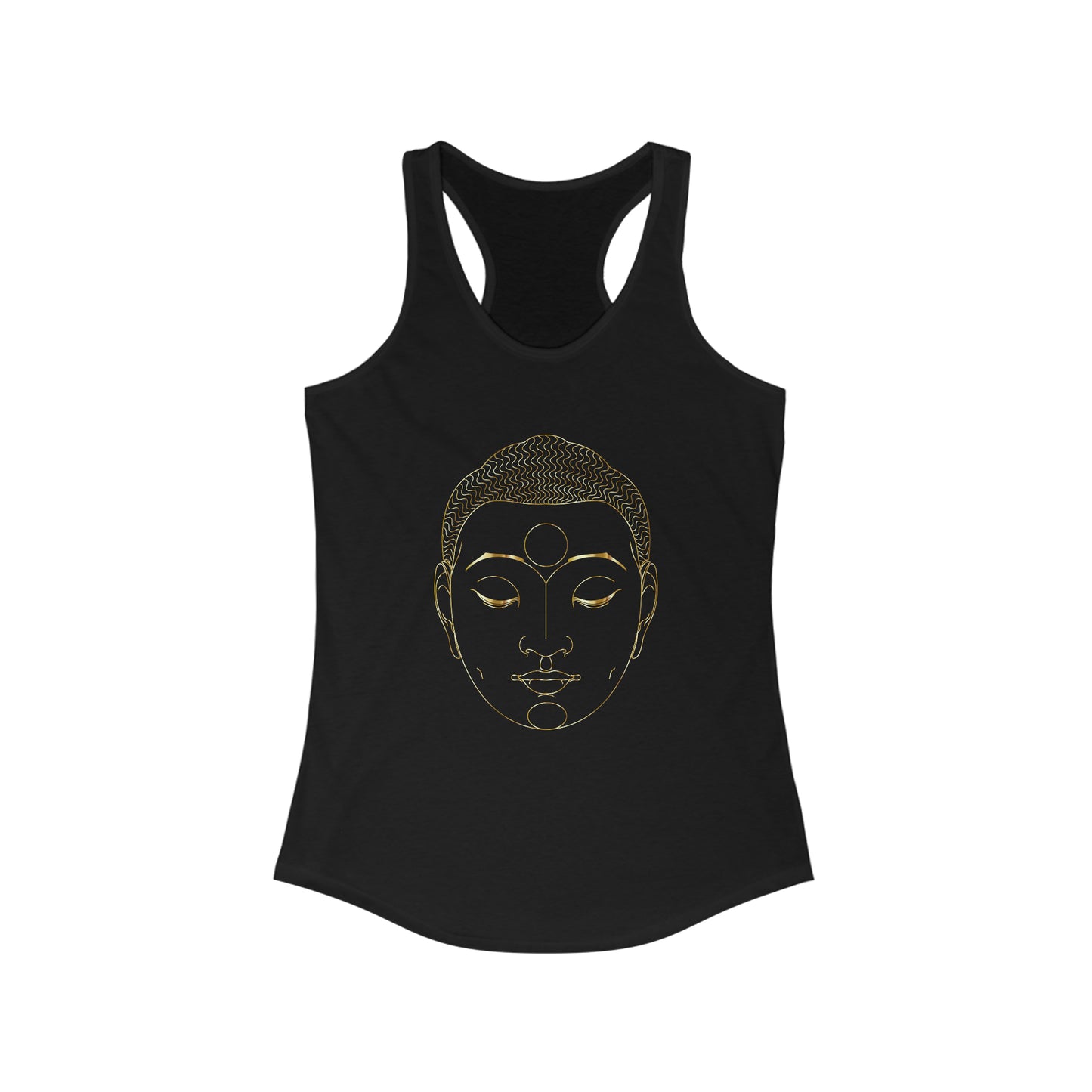 Women's Ideal Racerback Tank - Golden Buddha