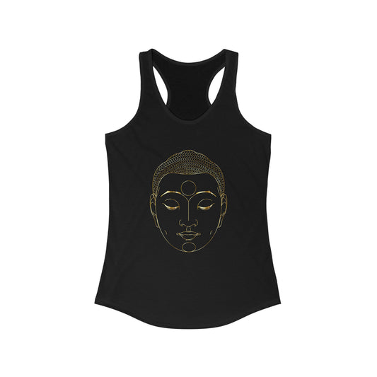 Women's Ideal Racerback Tank - Golden Buddha