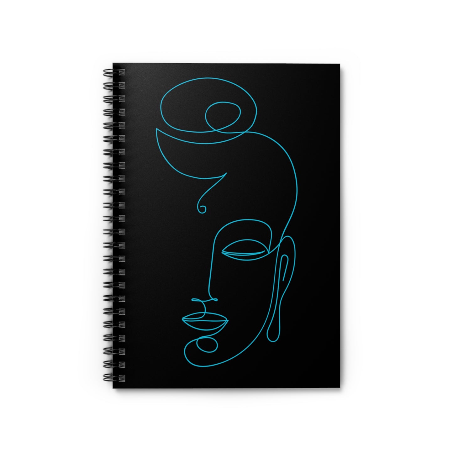 Spiral Notebook - Ruled Line - Buddha outline