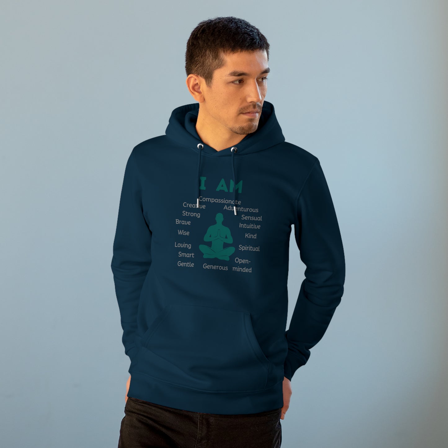 Eco-friendly Unisex Cruiser Hoodie - I am - man
