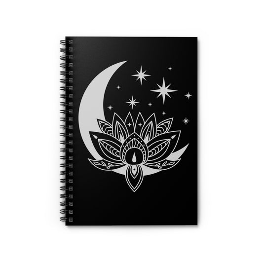 Spiral Notebook - Ruled Line - Lotus Moon