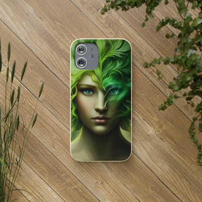 Biodegradable Phone Cases - Green Woman - Spring - Rebirth
