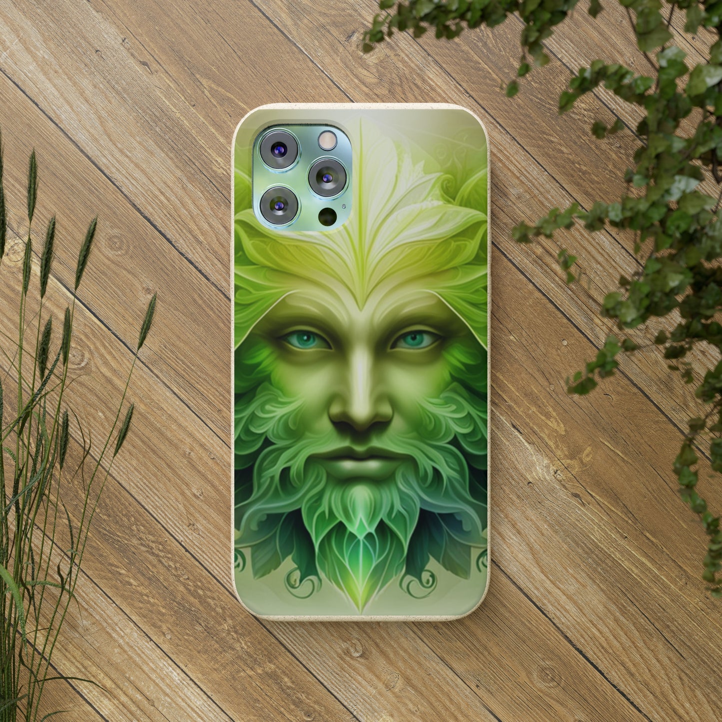 Biodegradable Phone Cases - Green Man - Spring - Rebirth