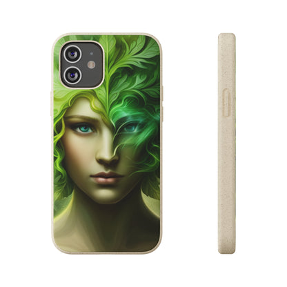 Biodegradable Phone Cases - Green Woman - Spring - Rebirth