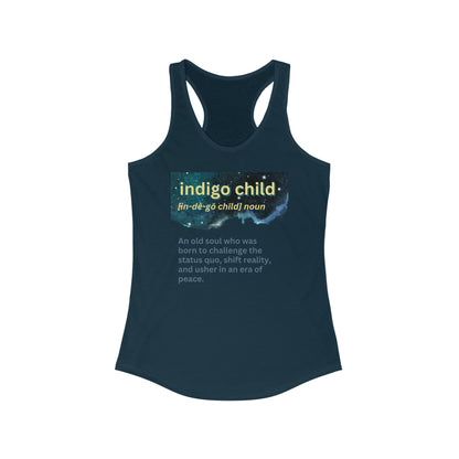 Women's Ideal Racerback Tank - Indigo Child