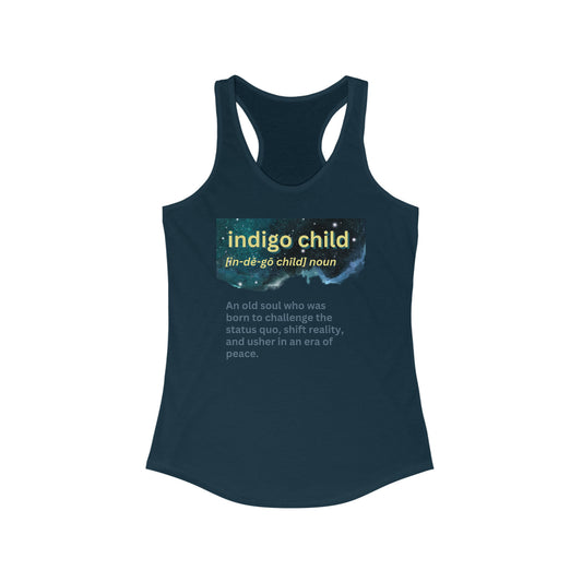 Women's Ideal Racerback Tank - Indigo Child