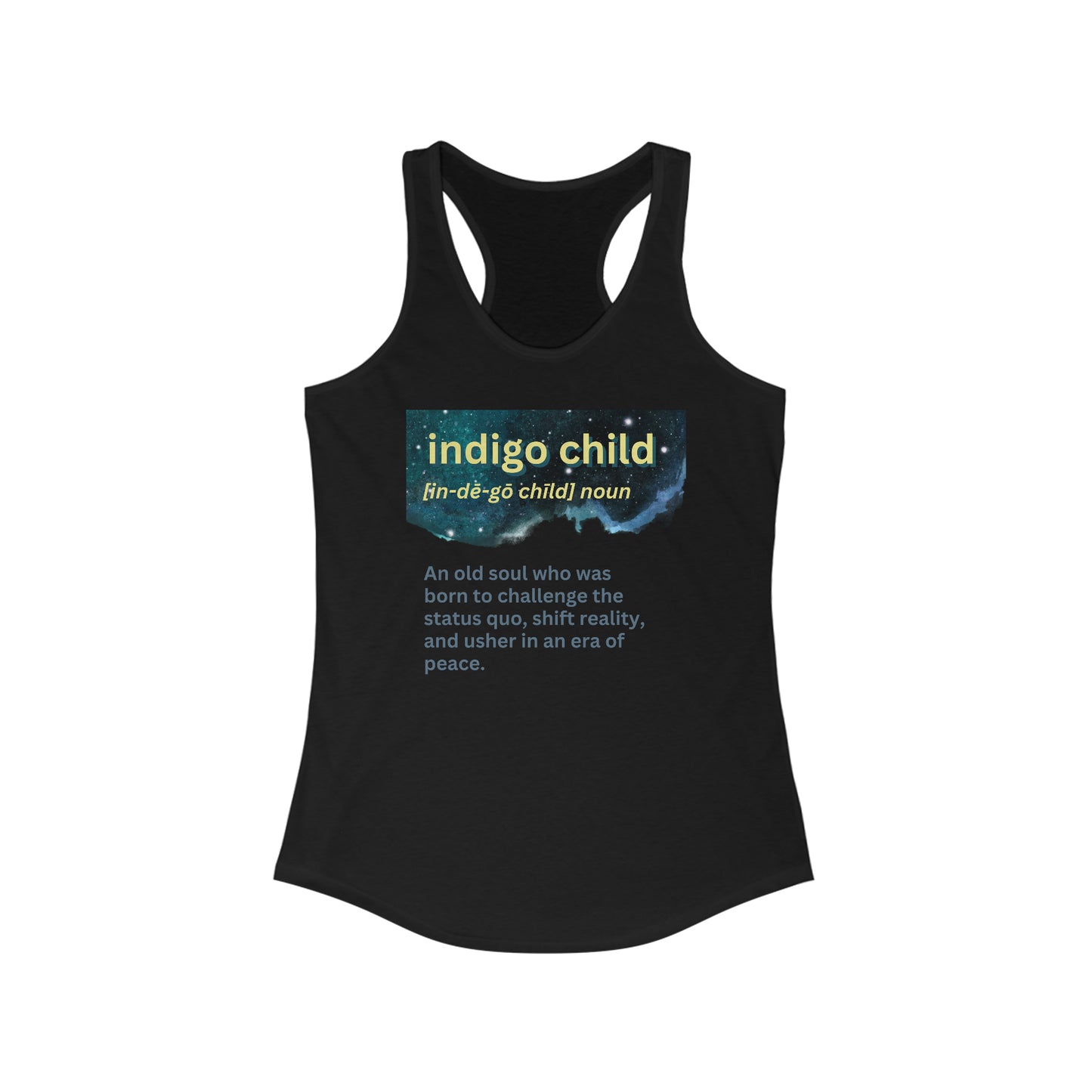 Women's Ideal Racerback Tank - Indigo Child