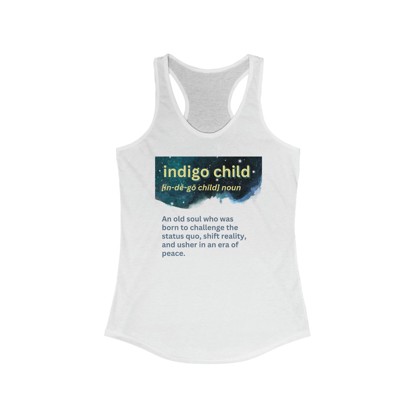 Women's Ideal Racerback Tank - Indigo Child