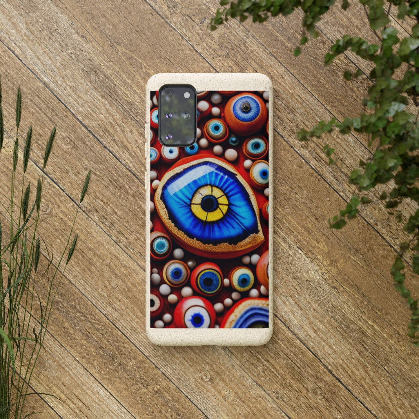 Biodegradable Phone Cases - Eye beads