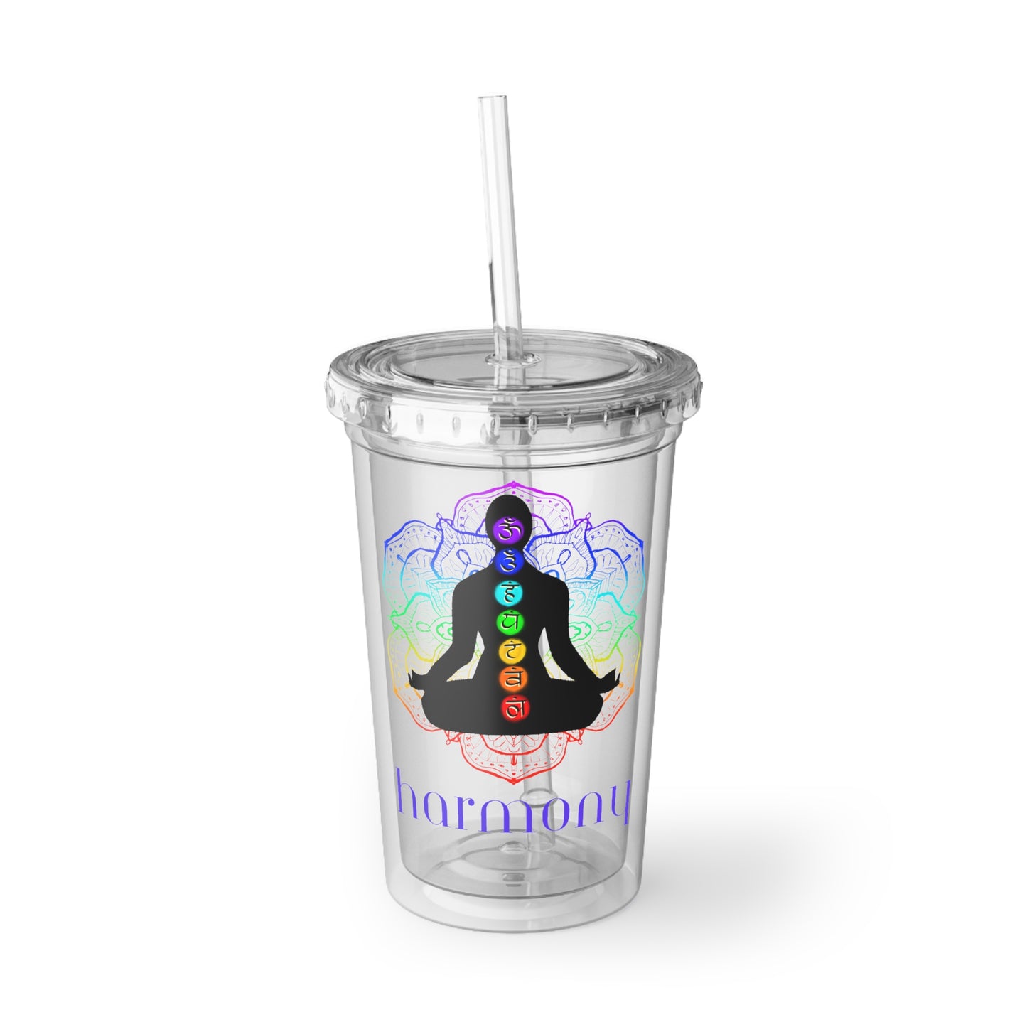 Acrylic Cup - Lotus Flower Chakra - Harmony