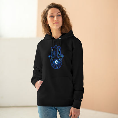 Eco-friendly Unisex Cruiser Hoodie - Hamsa hand of hope