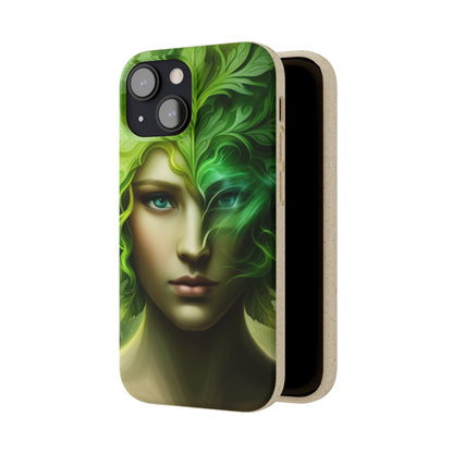 Biodegradable Phone Cases - Green Woman - Spring - Rebirth