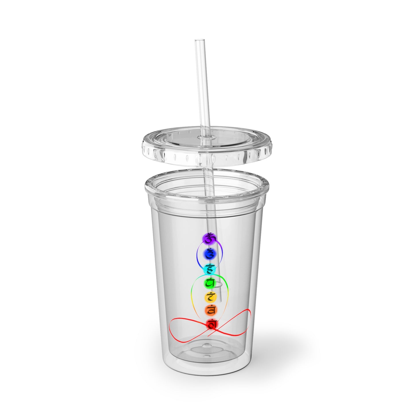 Acrylic Cup - Chakra over outlined body