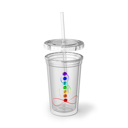 Acrylic Cup - Chakra over outlined body