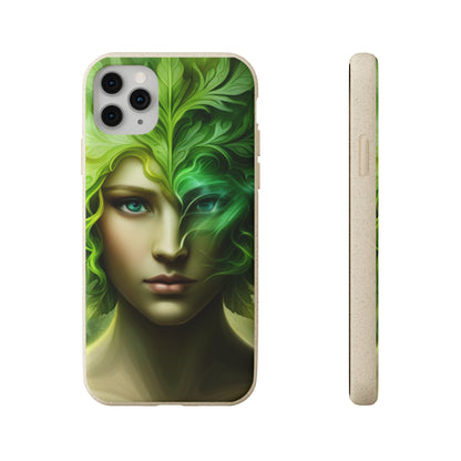 Biodegradable Phone Cases - Green Woman - Spring - Rebirth