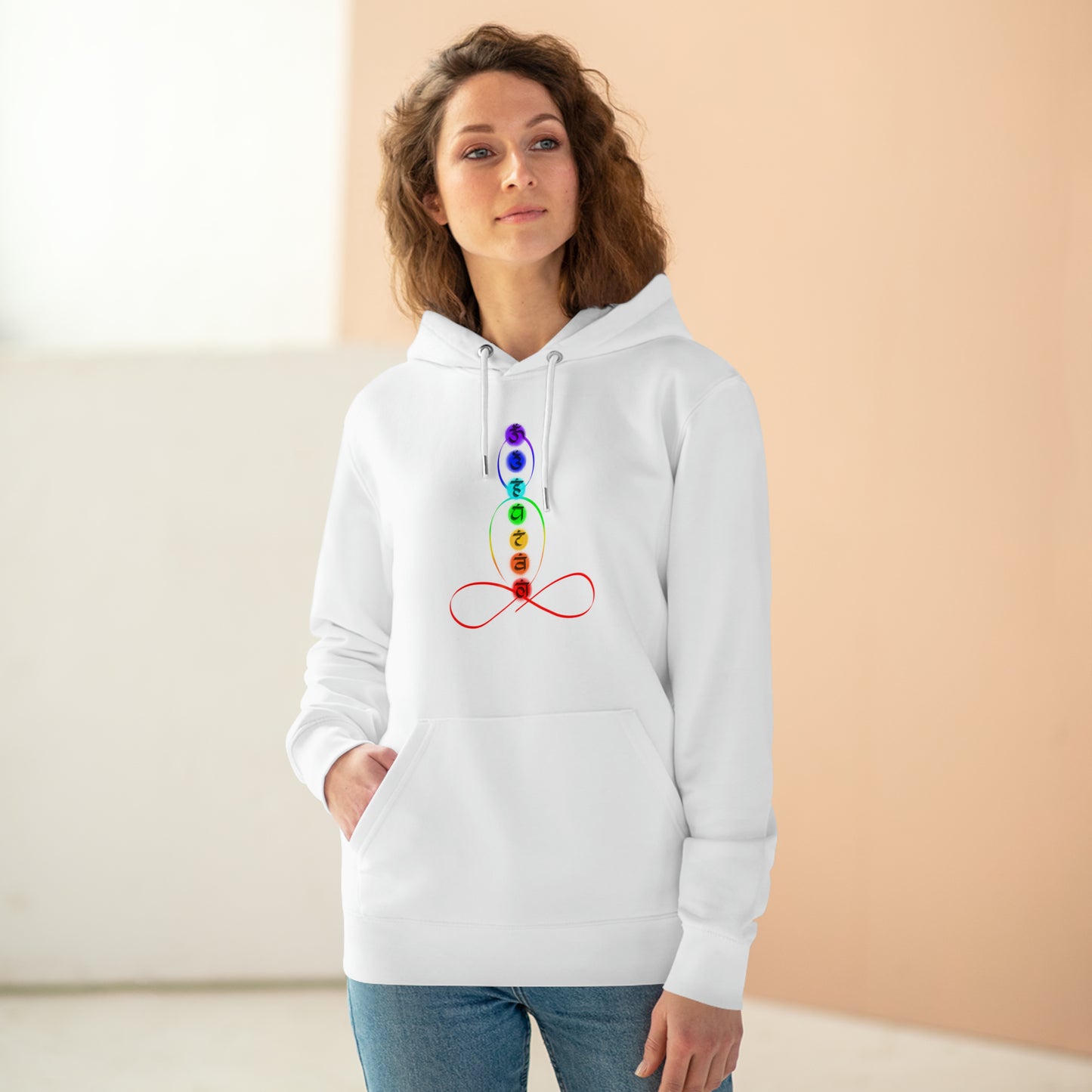 Eco-friendly Unisex Cruiser Hoodie - abstract chakra