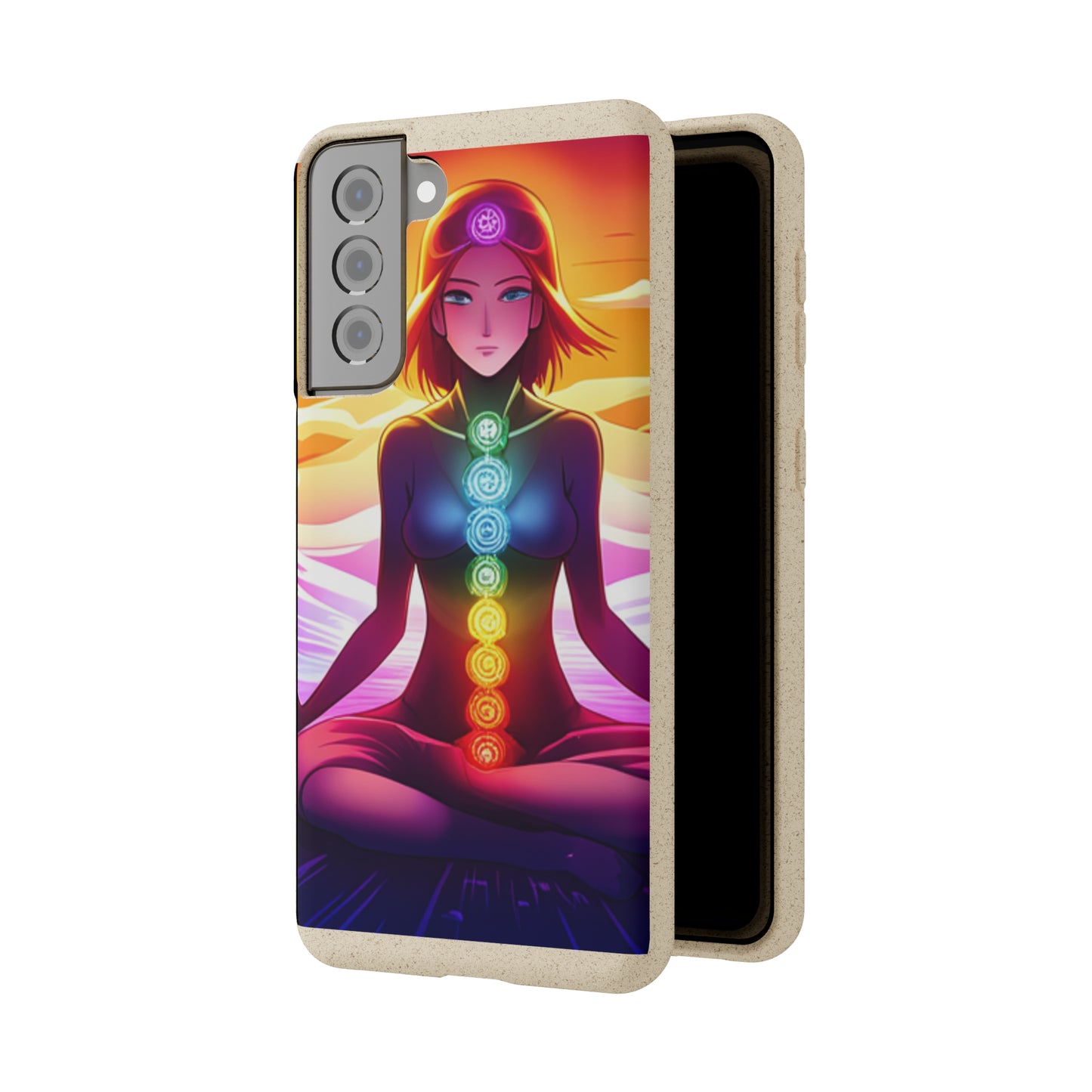 Biodegradable Phone Cases - Anime meditating woman