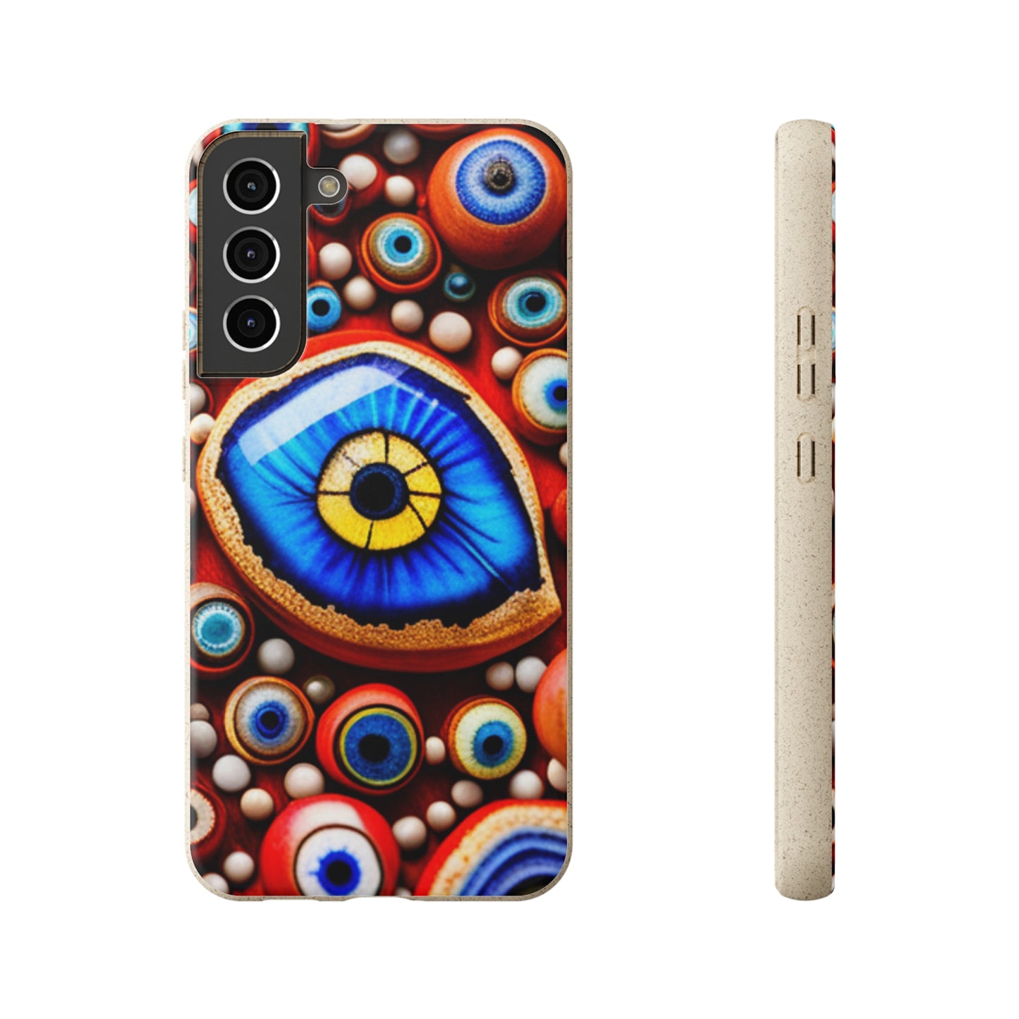 Biodegradable Phone Cases - Eye beads