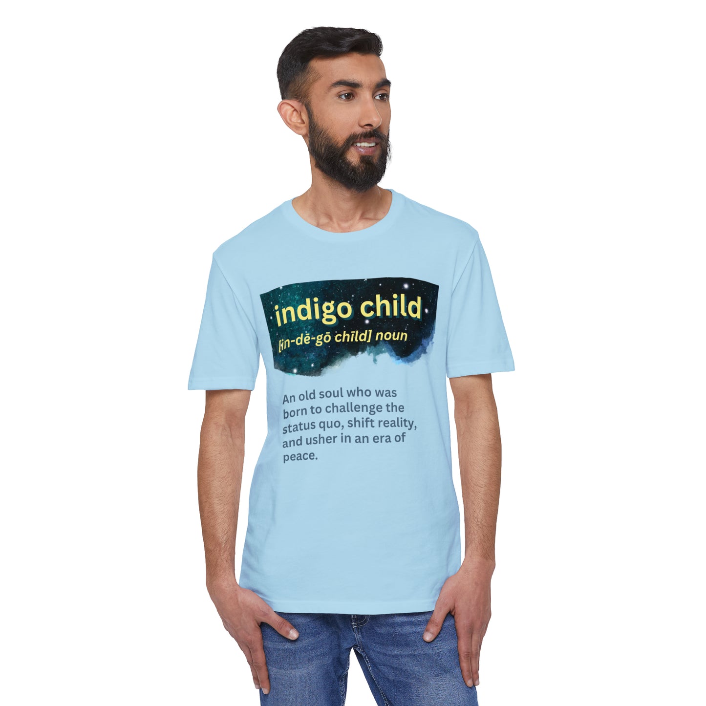 Unisex District® Re-Tee® - Indigo child definition