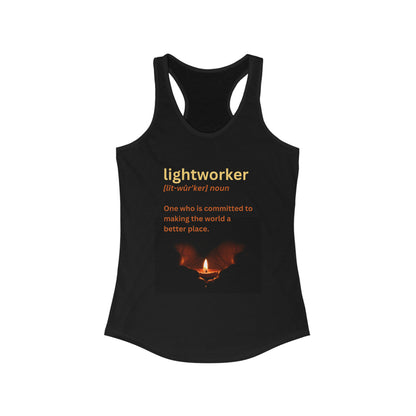 Women's Ideal Racerback Tank - Lightworker with candle