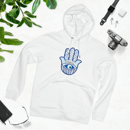 Eco-friendly Unisex Cruiser Hoodie - Hamsa hand of hope